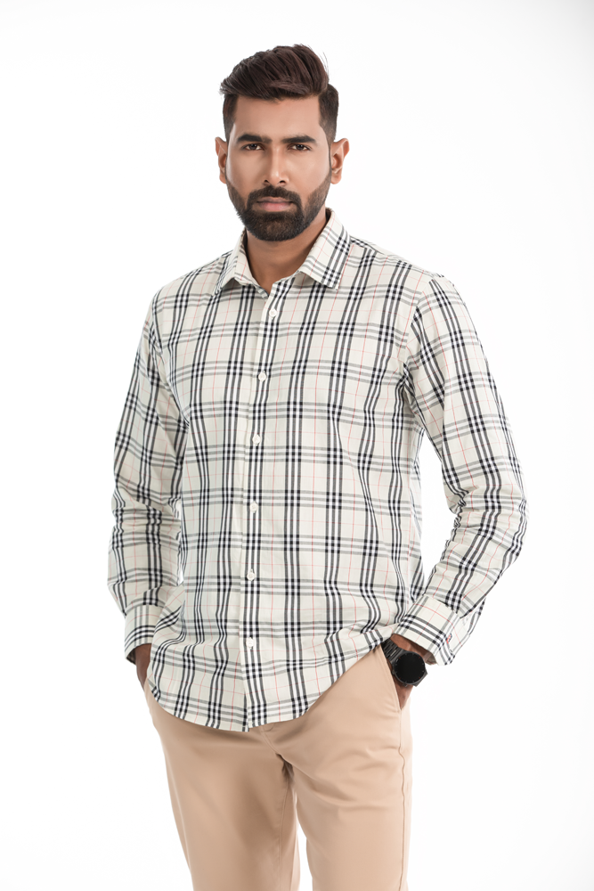 Men's Classic Long Sleeve Slim-Fit Shirt