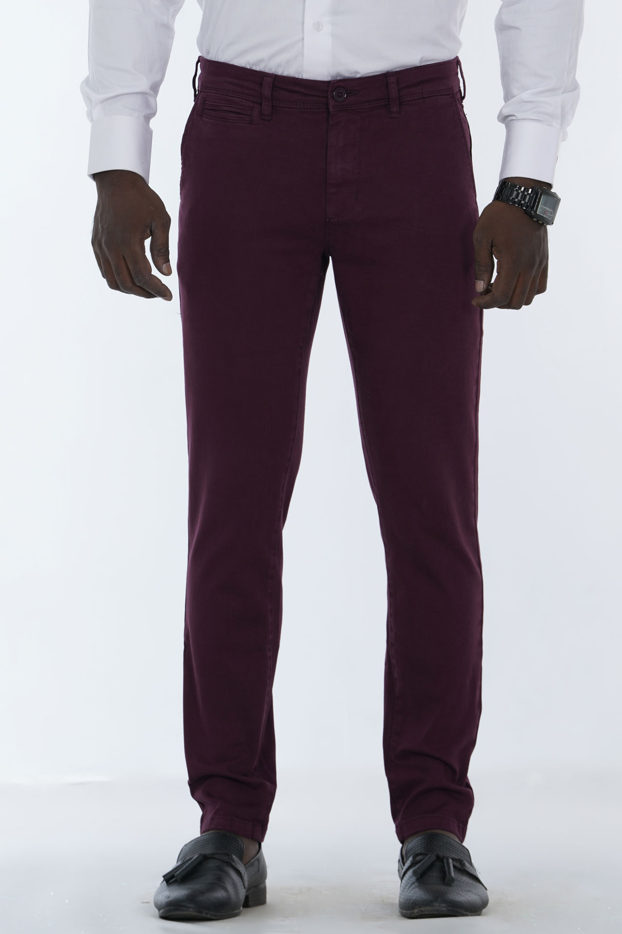 Men's Slim-Fit Flat-Front Chino Pant