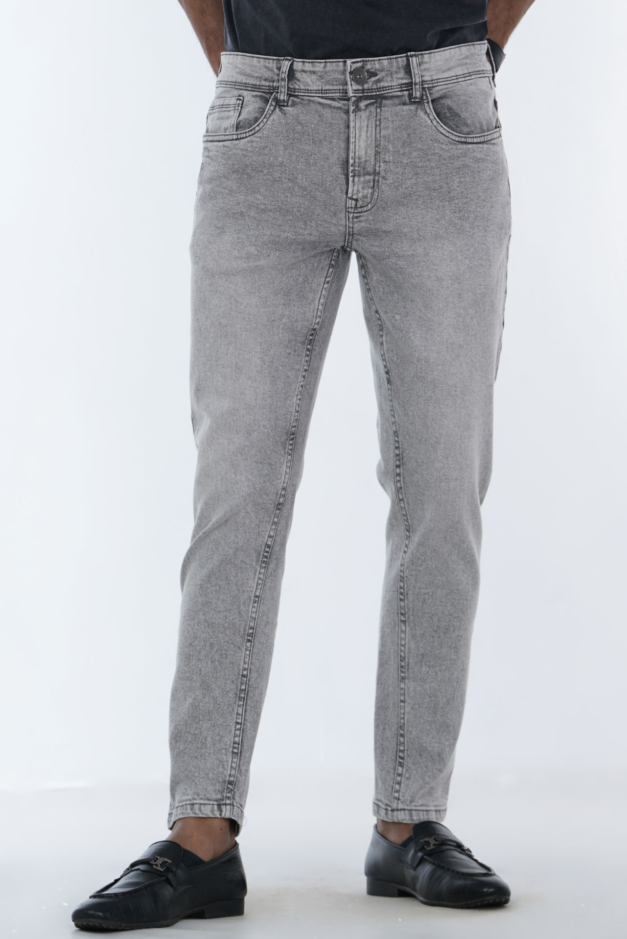 Men's Slim Fit Stretch Raw Denim Jeans